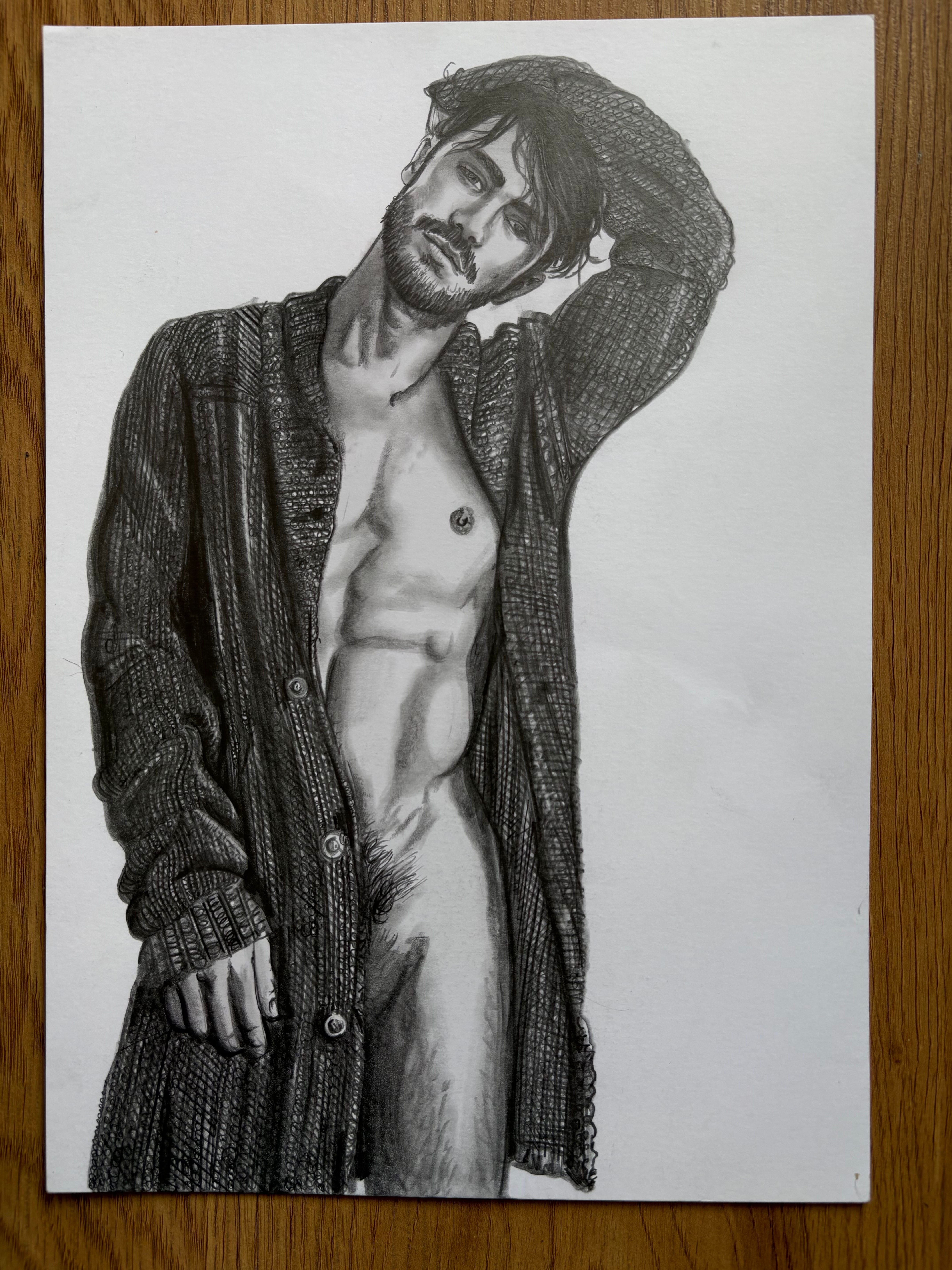 Around You Again, Original Signed Drawing 8.27" x 11.69" 200gsm