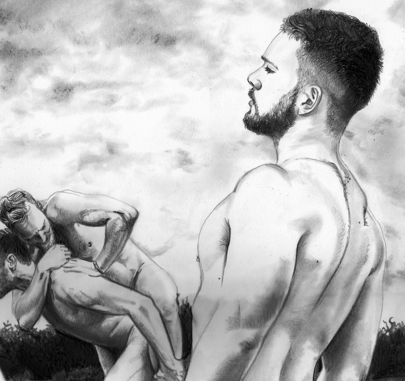 Thumbnail: Six, A2 Large Signed Print 16.7 x 23.3" 200 gsm Waterc