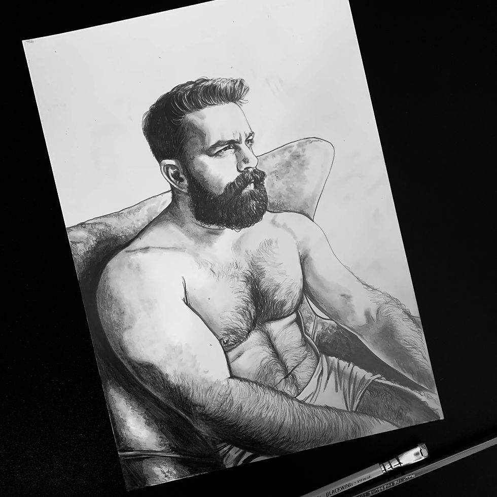 Leandro A4 Original Signed Drawing 8.27" x 11.69" 200 gsm Bristol Pape