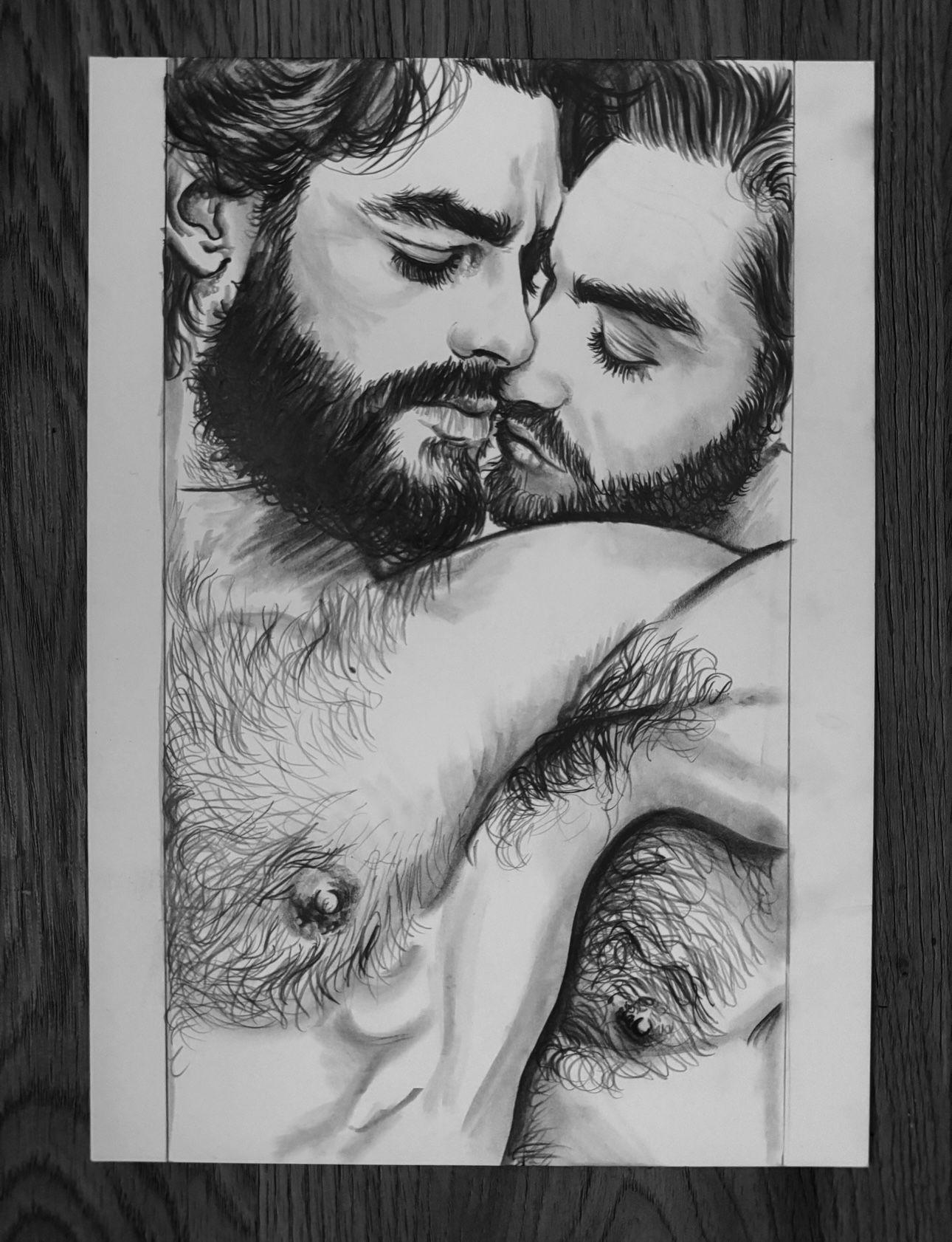 Glimpse, Original Signed Drawing 8.27" x 11.69" 200gsm