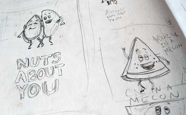 food pun sketch ideas