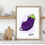 Thumbnail: aubergine art print