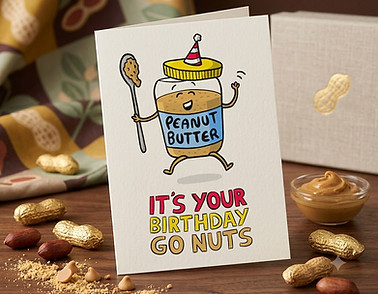 food birthday cards