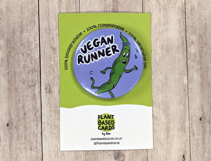 Thumbnail: vegan running badge