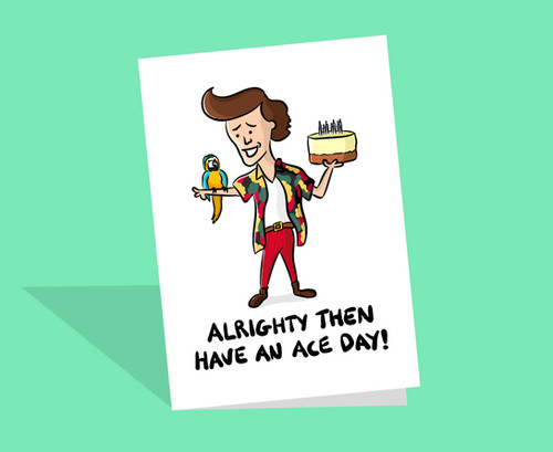 Ace Ventura Card | Jim Carrey Card | Plant based cards