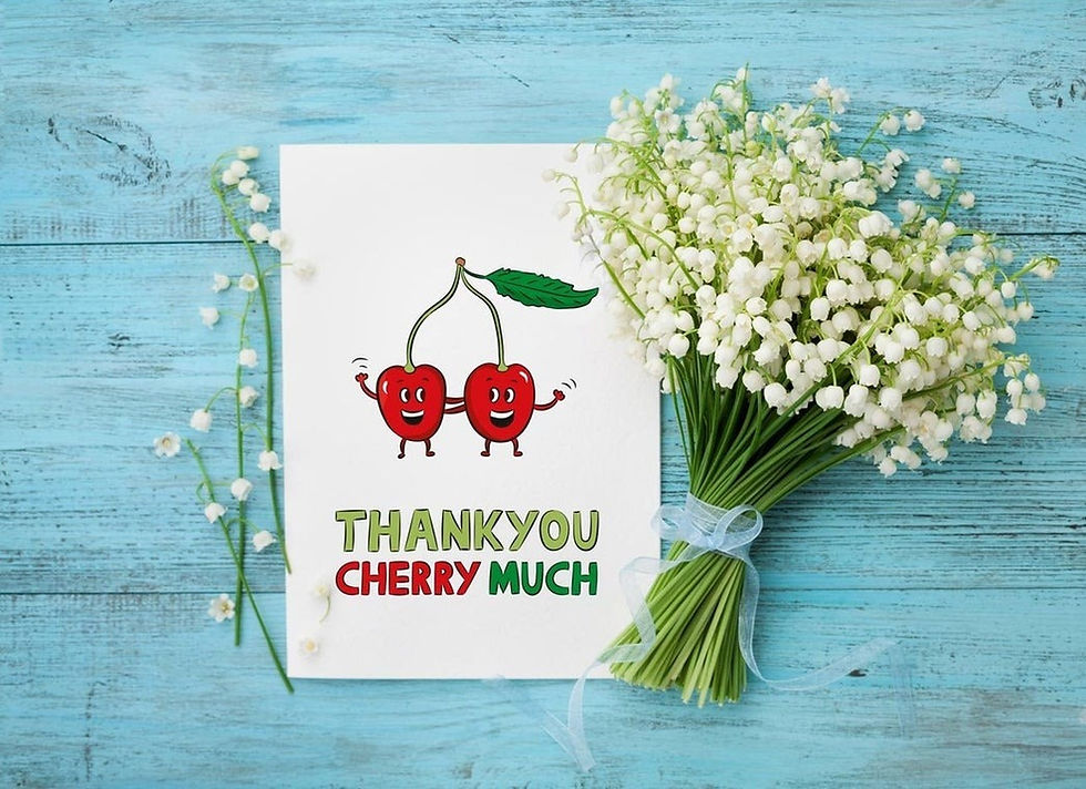 vegan thank you card