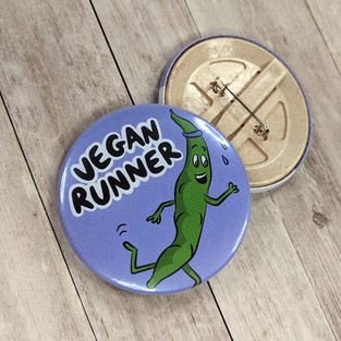vegan runner badge