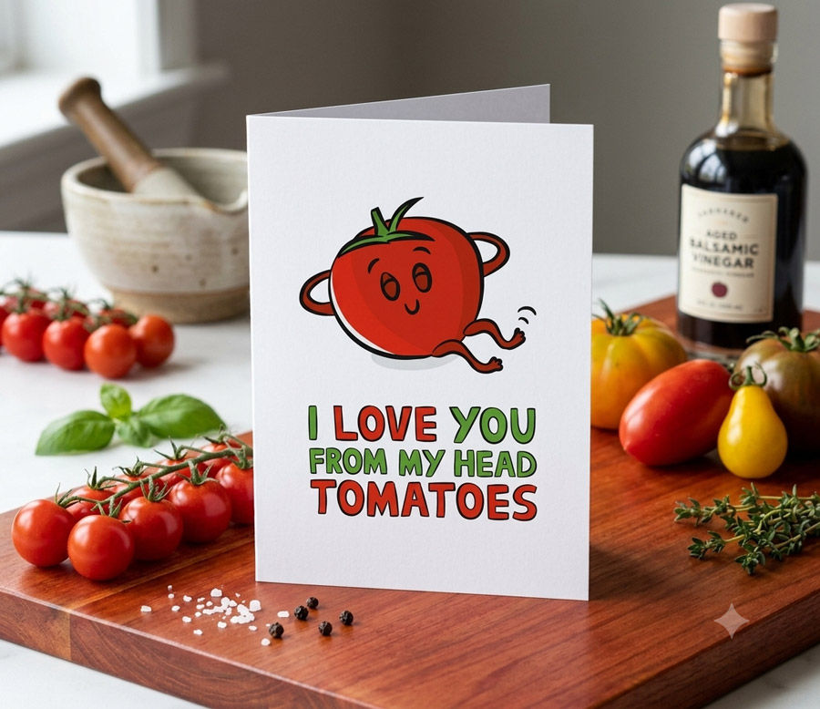 funny tomato card