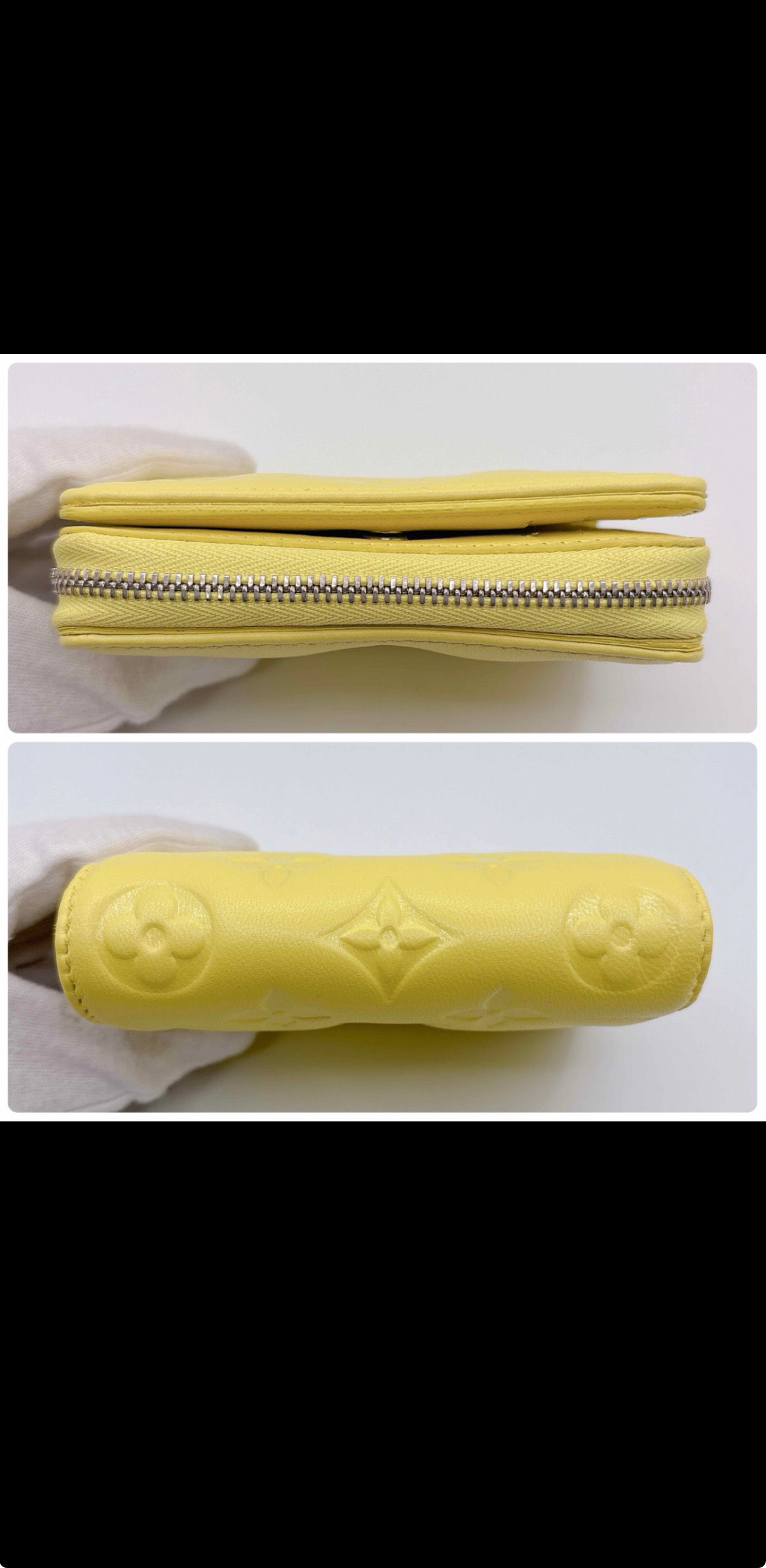 limited edition Louis Vuitton Coussin Portefeuille Lou yellow wallet