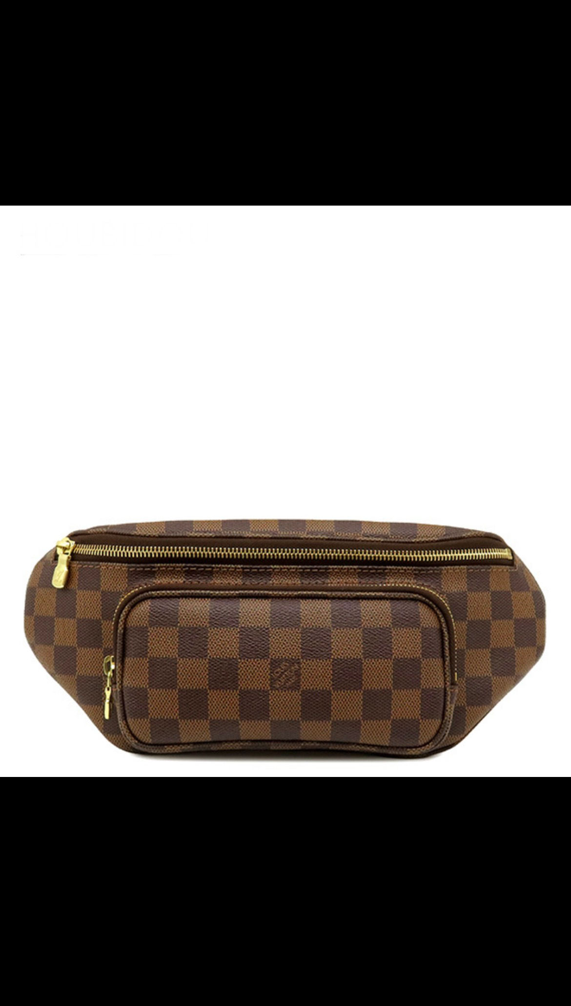 Louis Vuitton Melville Body Bag, Damier Canvas, Damier Ebene, Gold Hardware, Bro