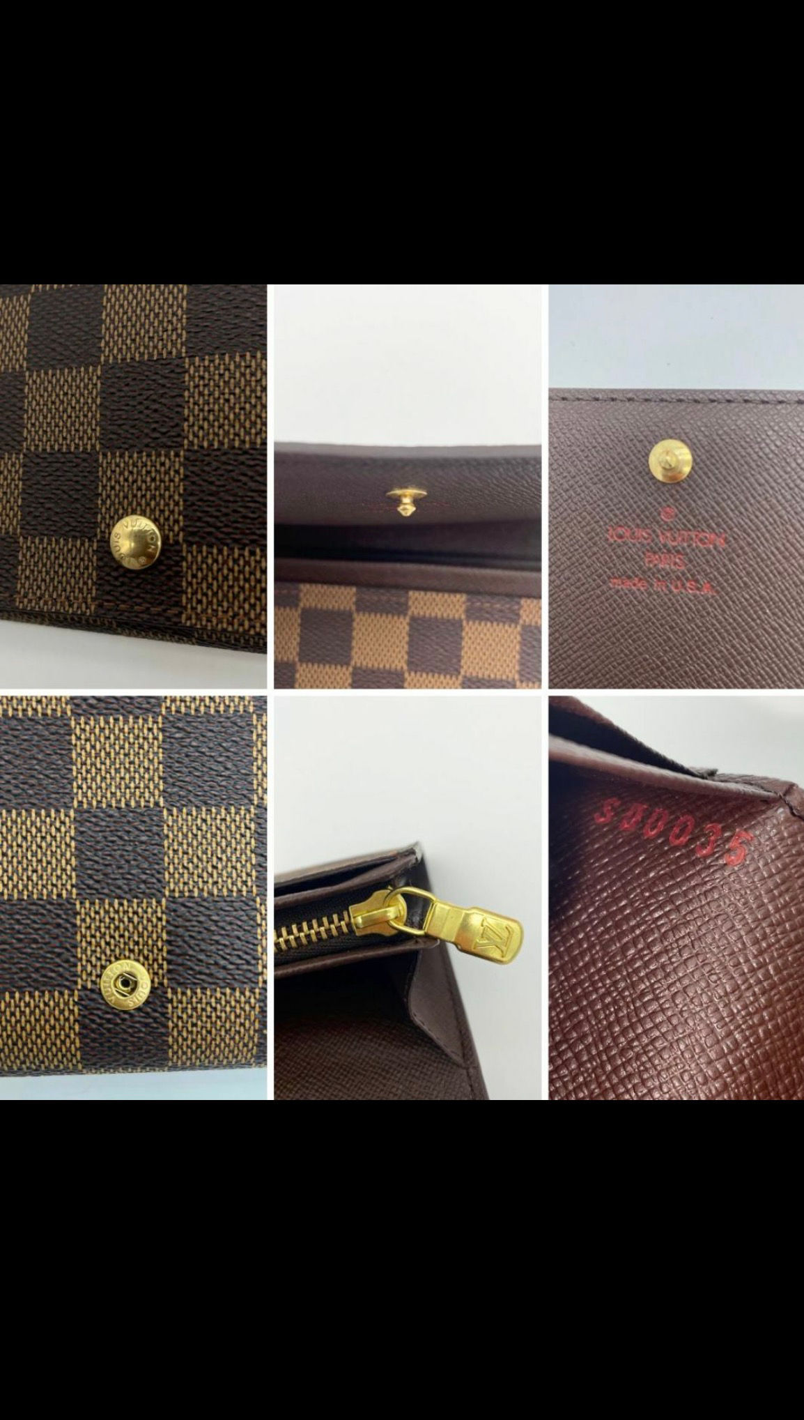 Louis Vuitton Damier Portemonnaie Bi-fold Wallet