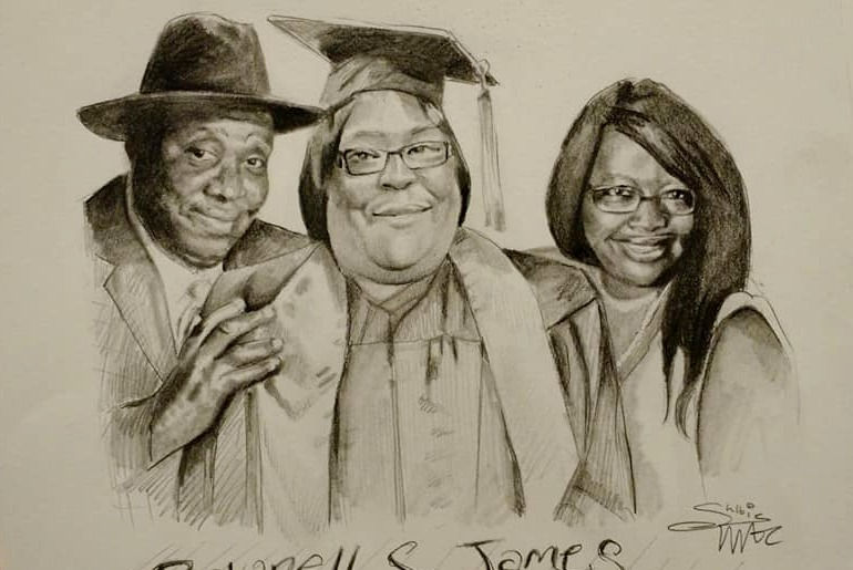 Portrait Charcoal drawing