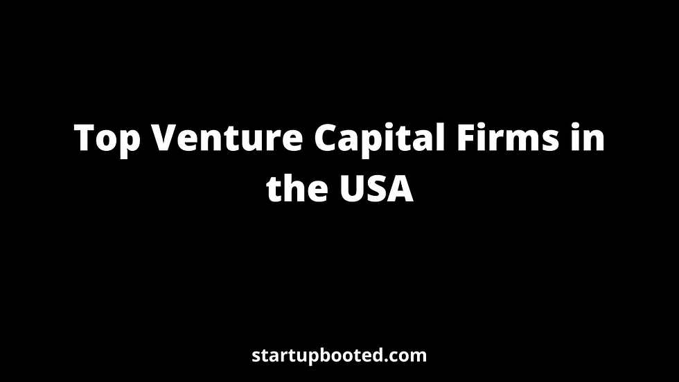Top Venture Capital Firms in the USA