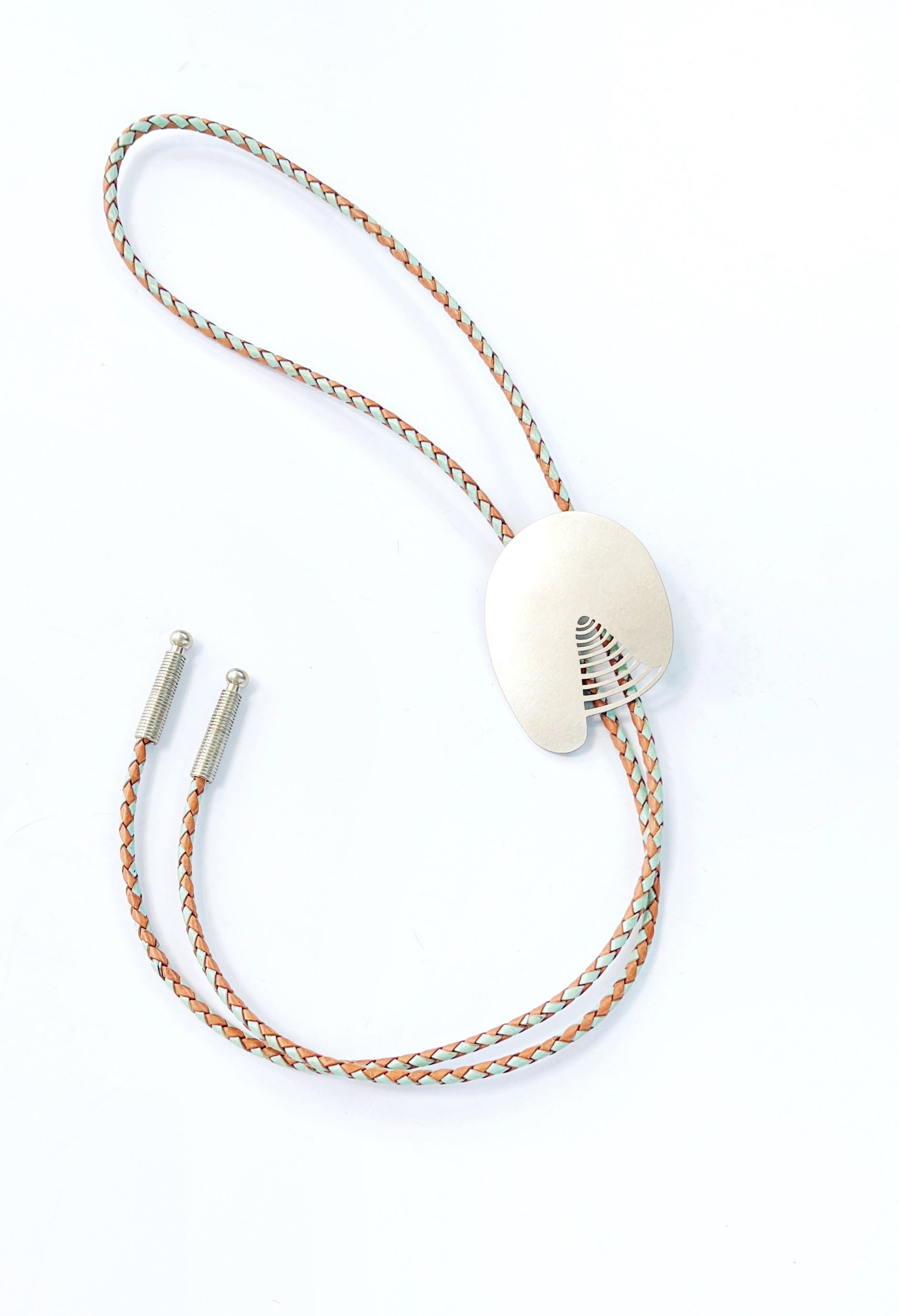 Silver & Turquoise Harlequin Impel Bolo