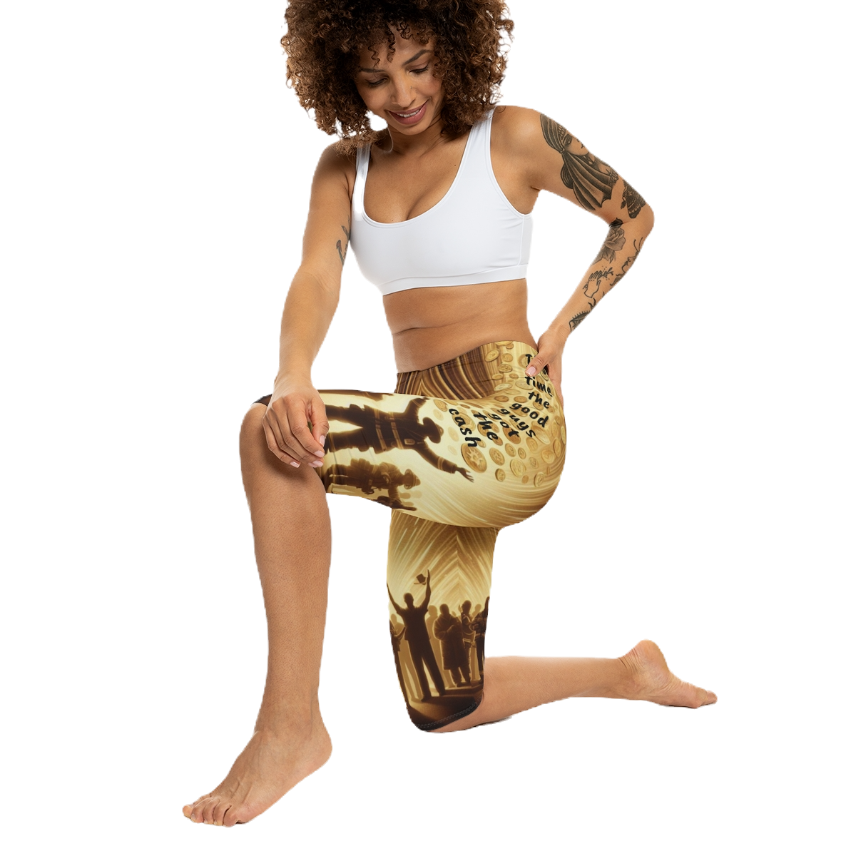Women’s Capri Leggings (AOP)