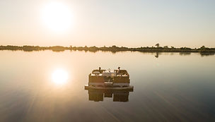 Xugana Island Lodge - Aerial views of the Okavango Delta