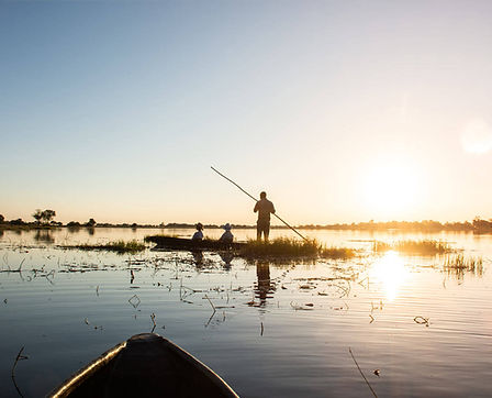 mokoro safaris along the Tsum Tsum River channels