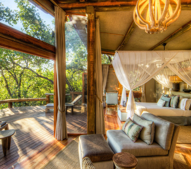 A standard room at Camp Okavango.