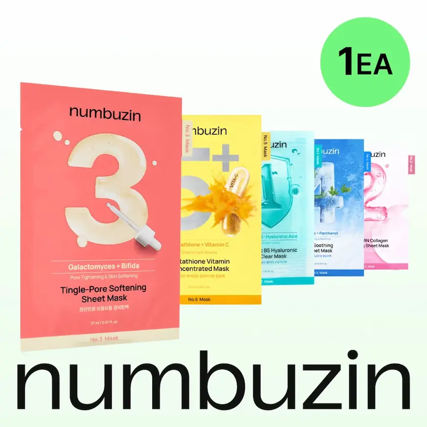 2026 韓國 Olive Young 面膜榜單推薦：Numbuzin 數字面膜
