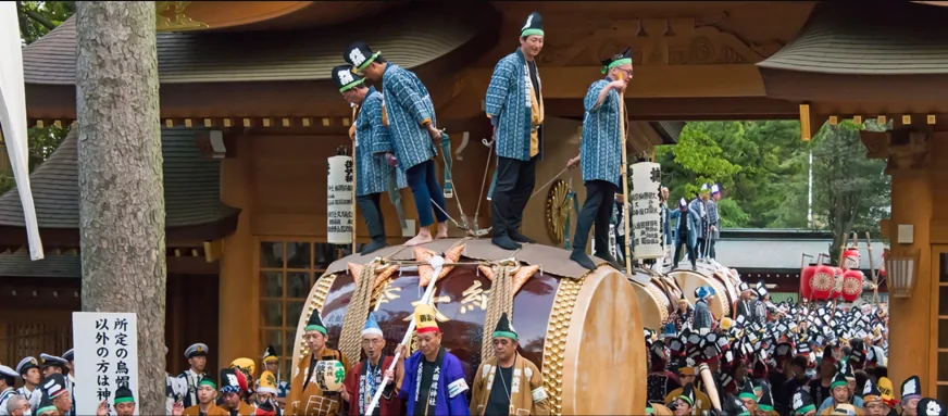 大國魂神社暗夜祭巨大太鼓山車遊行東京都指定無形文化財
