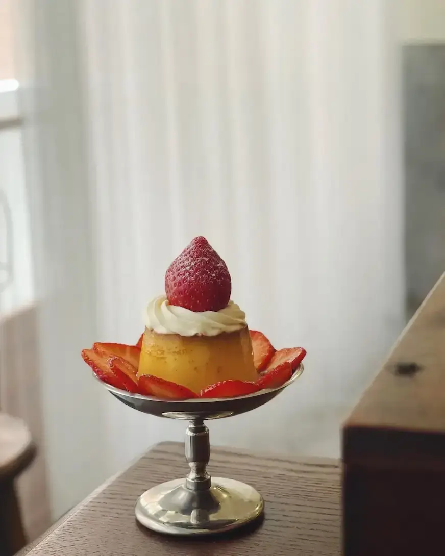 台北草莓蛋糕富富,日式咖啡廳,草莓布丁