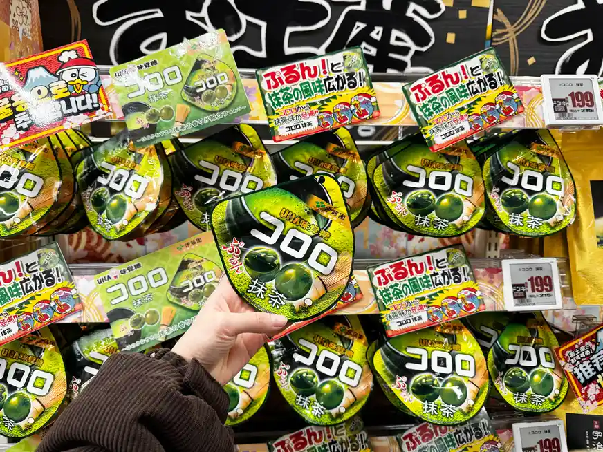 京都限定抹茶 コロロ 軟糖，唐吉訶德獨家包裝版本。