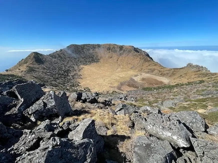 漢拏山的壯麗山景與步道