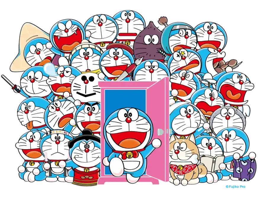 日本「100％ 哆啦Ａ夢＆朋友們 in 東京」沉浸式互動體驗主視覺