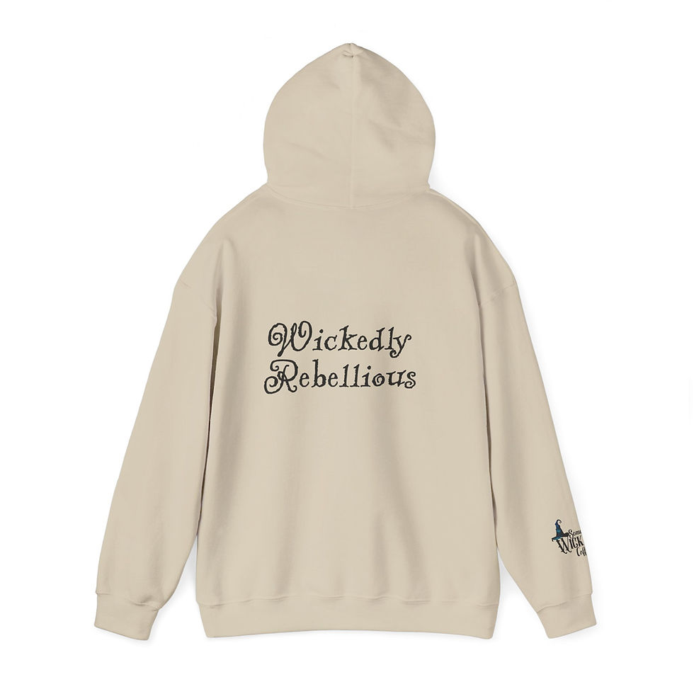 Thumbnail: Wickedly Rebelious Hoodie (Black Font) 