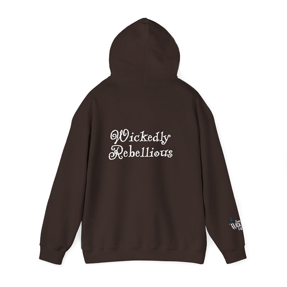 Thumbnail: Wickedly Rebelious Hoodie (White font) 