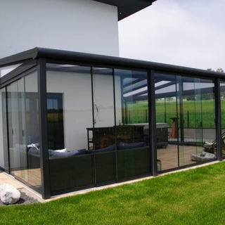 Eckterrassendach | Alu-Terrassenüberdachung | Terrassendach-Bausatz | SOCO