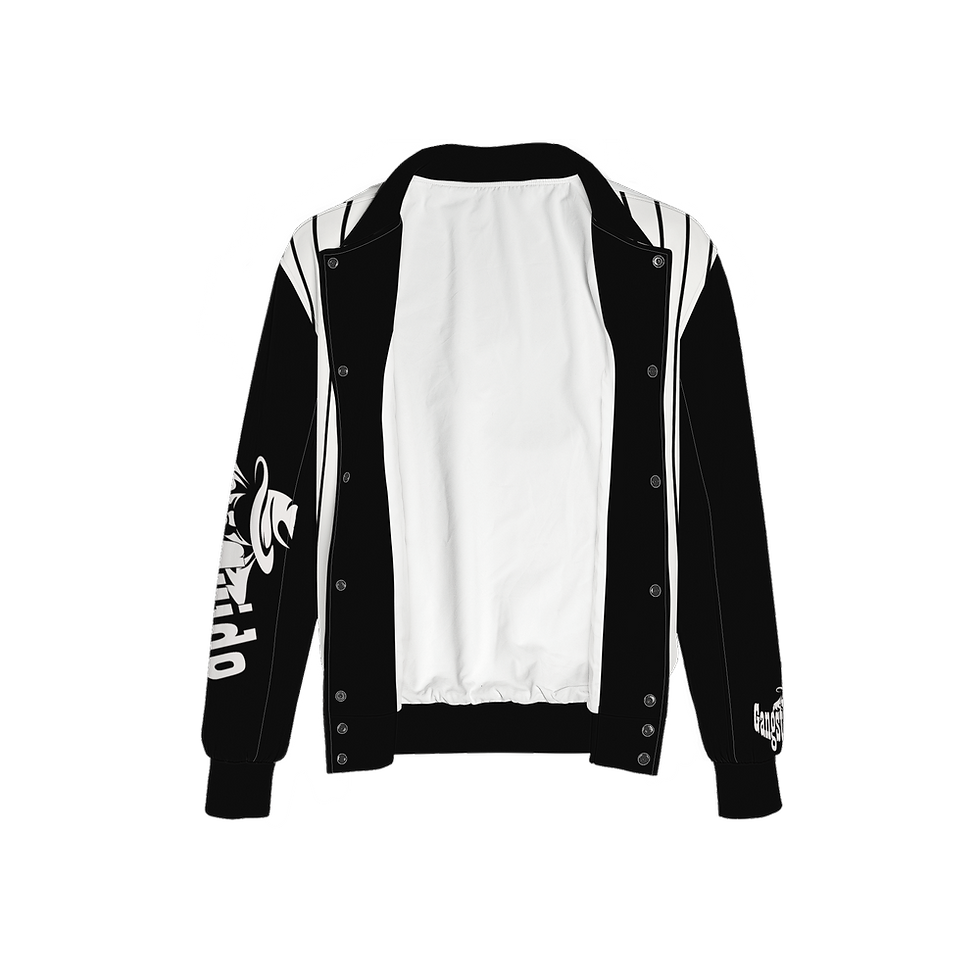 Thumbnail: Gangsta Guido Men's Double Layered Bomber Sports Jacket-Techno Scuba Knit