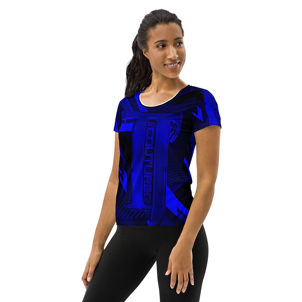 Thumbnail: TJC (Big Logo#001) All-Over Print Women's Athletic T-shirt copy