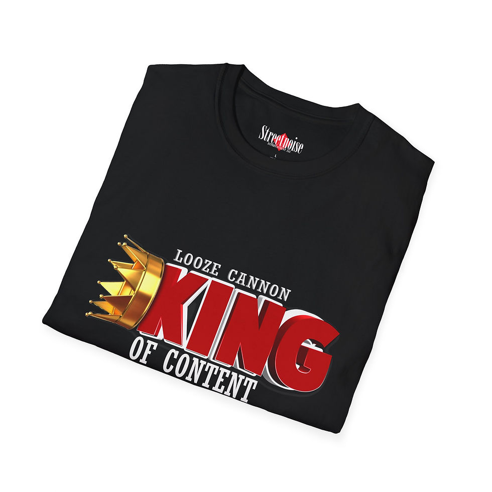 Thumbnail: Looze Cannon (King Of Content)Themed Unisex Softstyle T-Shirt | Streetwear, 