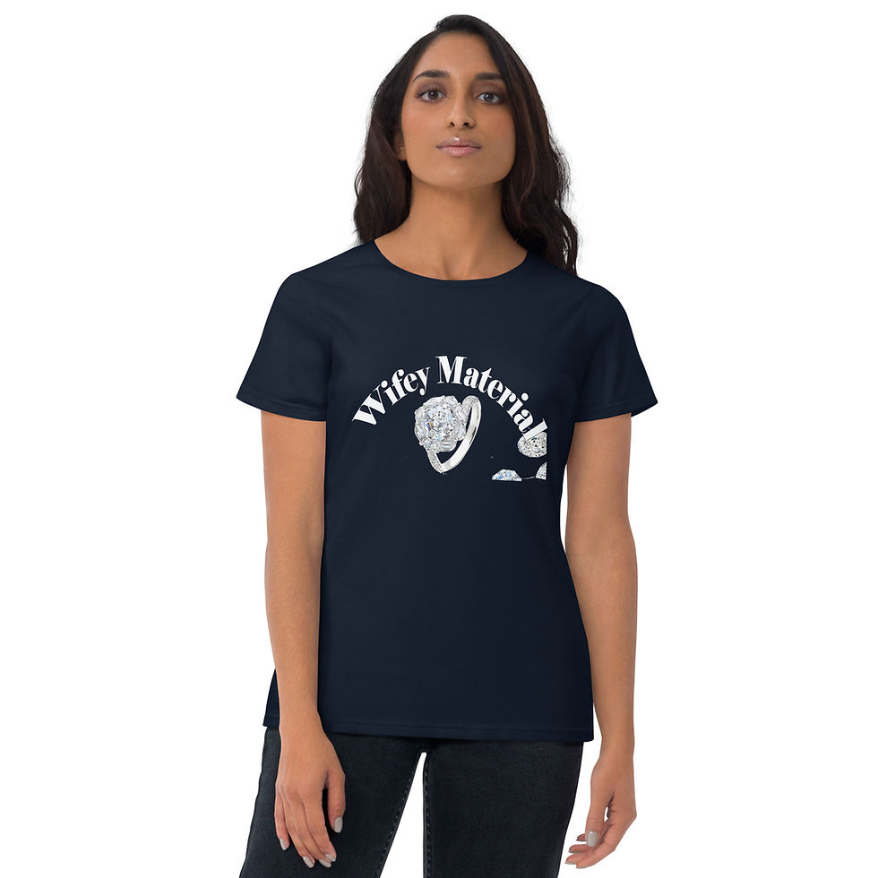 Thumbnail: Streetnoise (Wifey Material)Women's short sleeve t-shirt