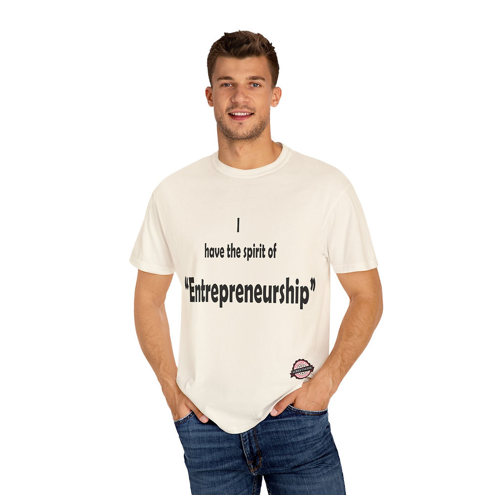Thumbnail: Entrepreneurship Spirit T-Shirt - Unisex Garment-Dyed Tee for Innovators