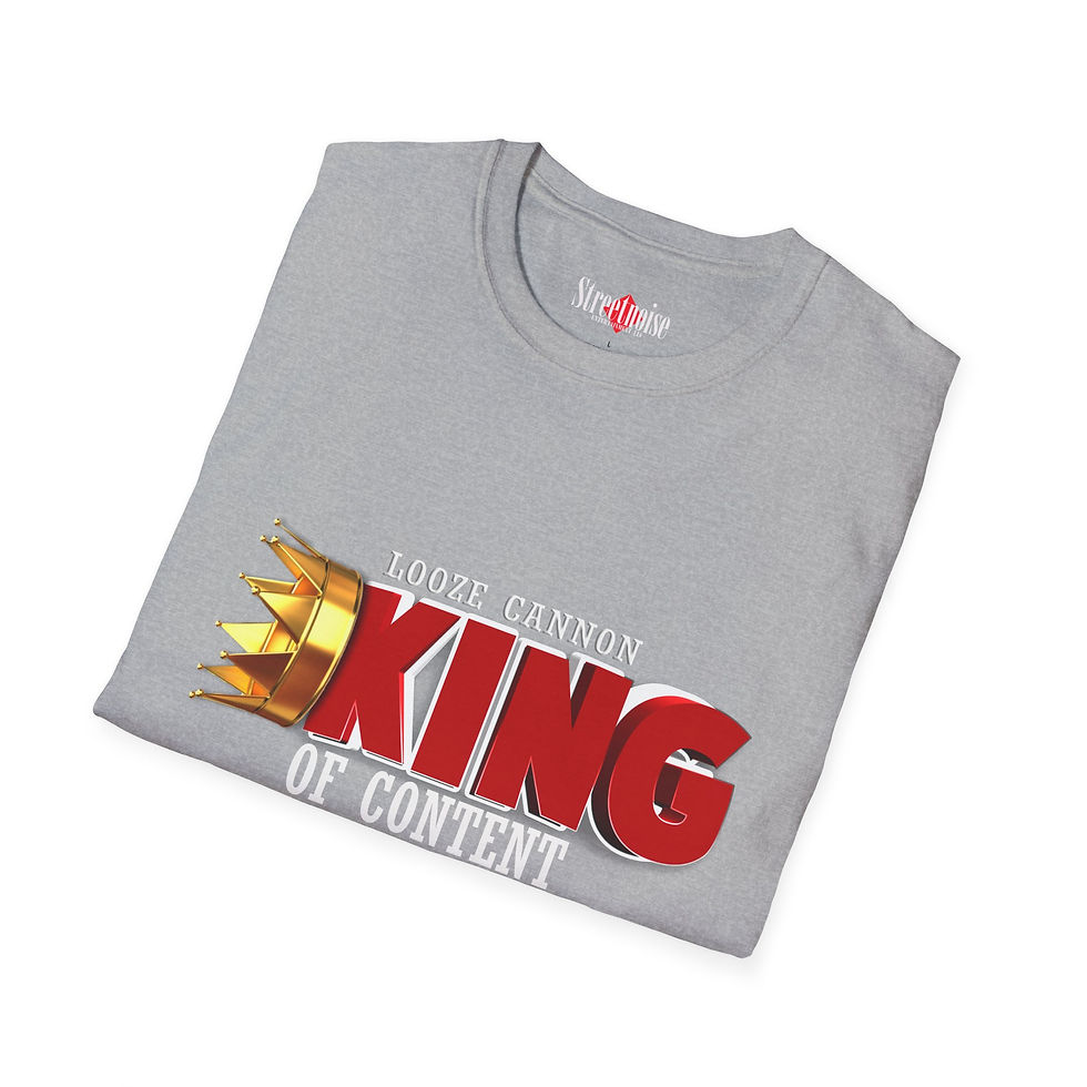 Thumbnail: Looze Cannon (King Of Content)Themed Unisex Softstyle T-Shirt | Streetwear, 