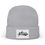 Thumbnail: Looze  Embroidered Crew Knit Beanie (Retro Logo) — Retro Red Cartoon Patch