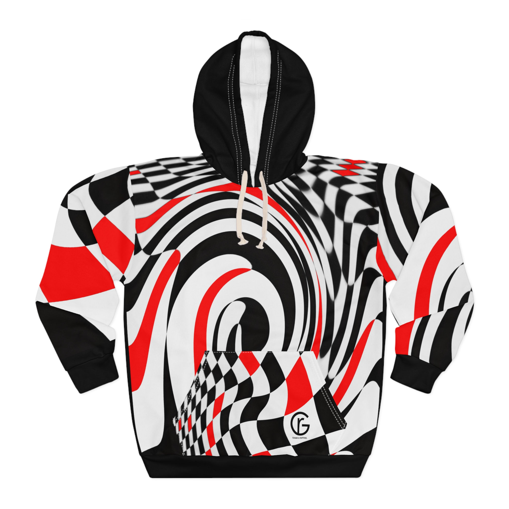 Gianni & Raphael Psycho AOP Unisex Pullover Hoodie