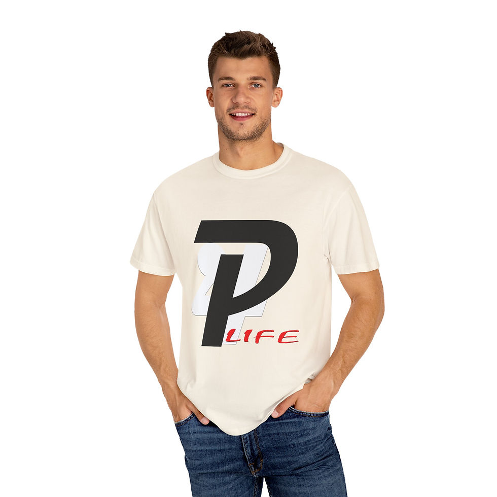 Thumbnail: P4L(Big Logo)Unisex Garment-Dyed T-shirt