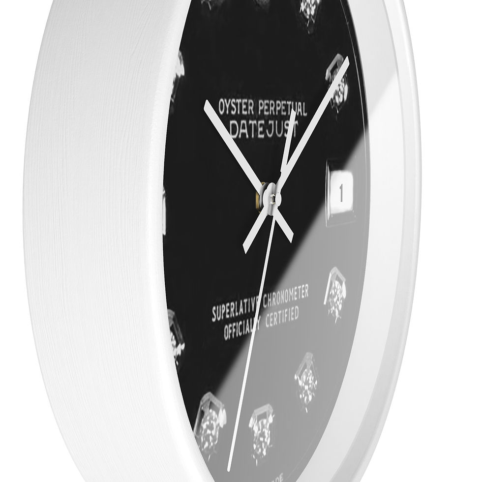 Thumbnail:  Rolly Portrait Wall Clock black – Rap Artist Photo Clock