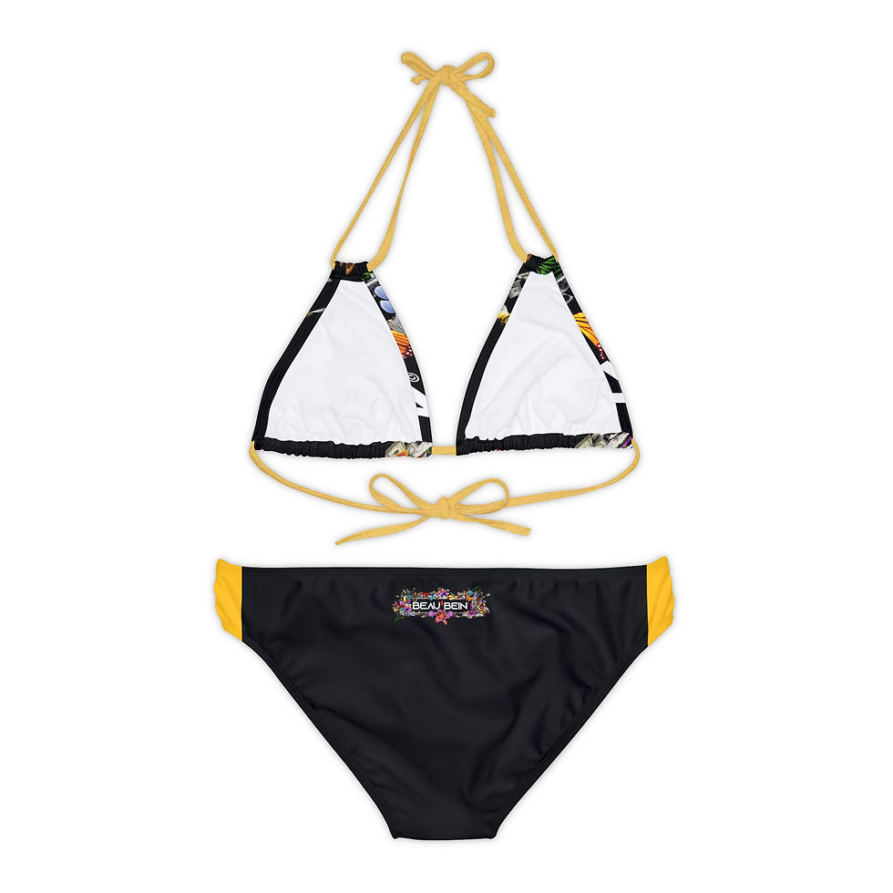 Thumbnail: Beau'Bein Strappy Bikini Set (AOP)