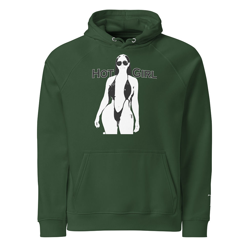 Thumbnail: TJC(Hot Body #001)Unisex eco raglan hoodie