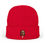 Thumbnail: Looze Cannon (Bigt Head)Crew Knit Beanie — Retro Red Cartoon Patch