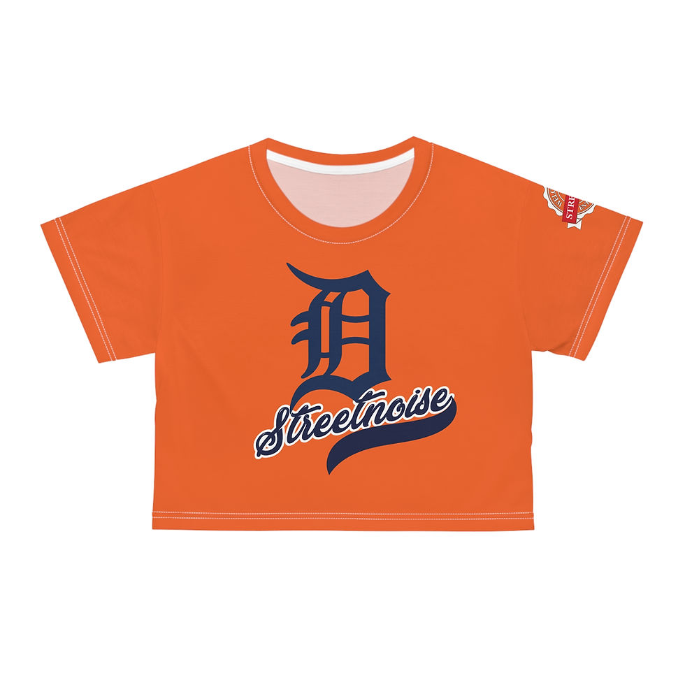 Thumbnail:  Streetnoise (Detroit Orange) Crop Tee - Stylish Everyday Wear,  