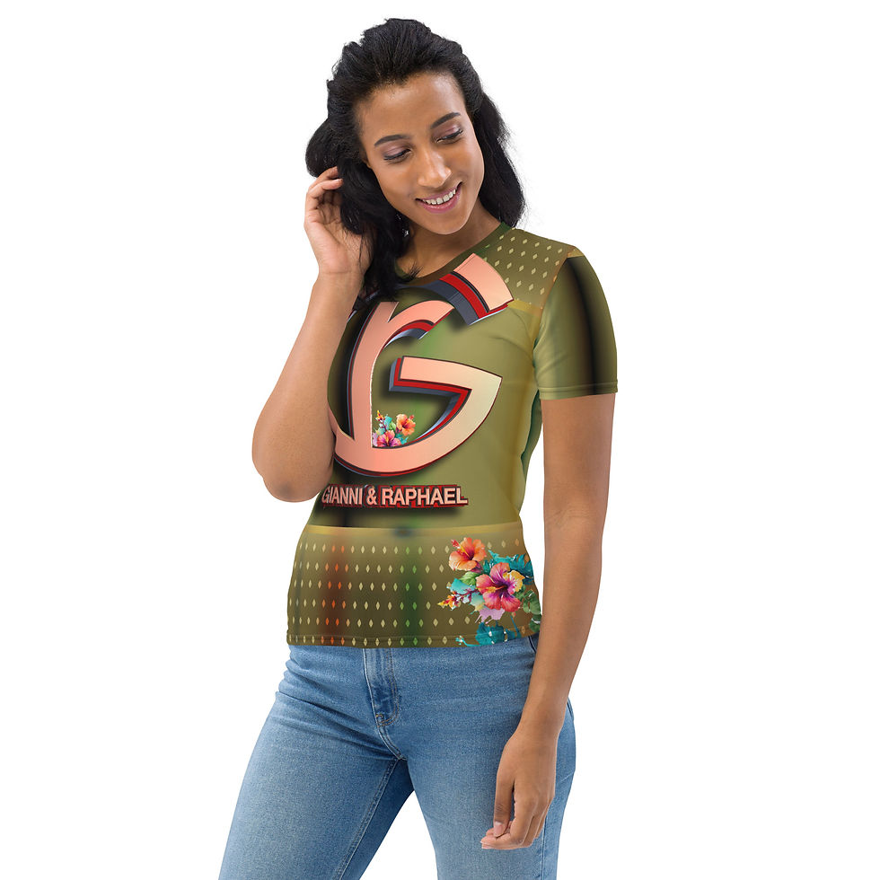 Thumbnail: G&R (Bronze Flower)Women's T-shirt