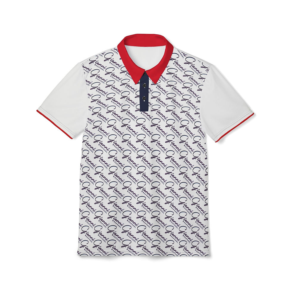 Thumbnail:   G&R Polo(RWB 001 Wht) Shirt, Trendy Casual Wear, Gift for Him or Her, 