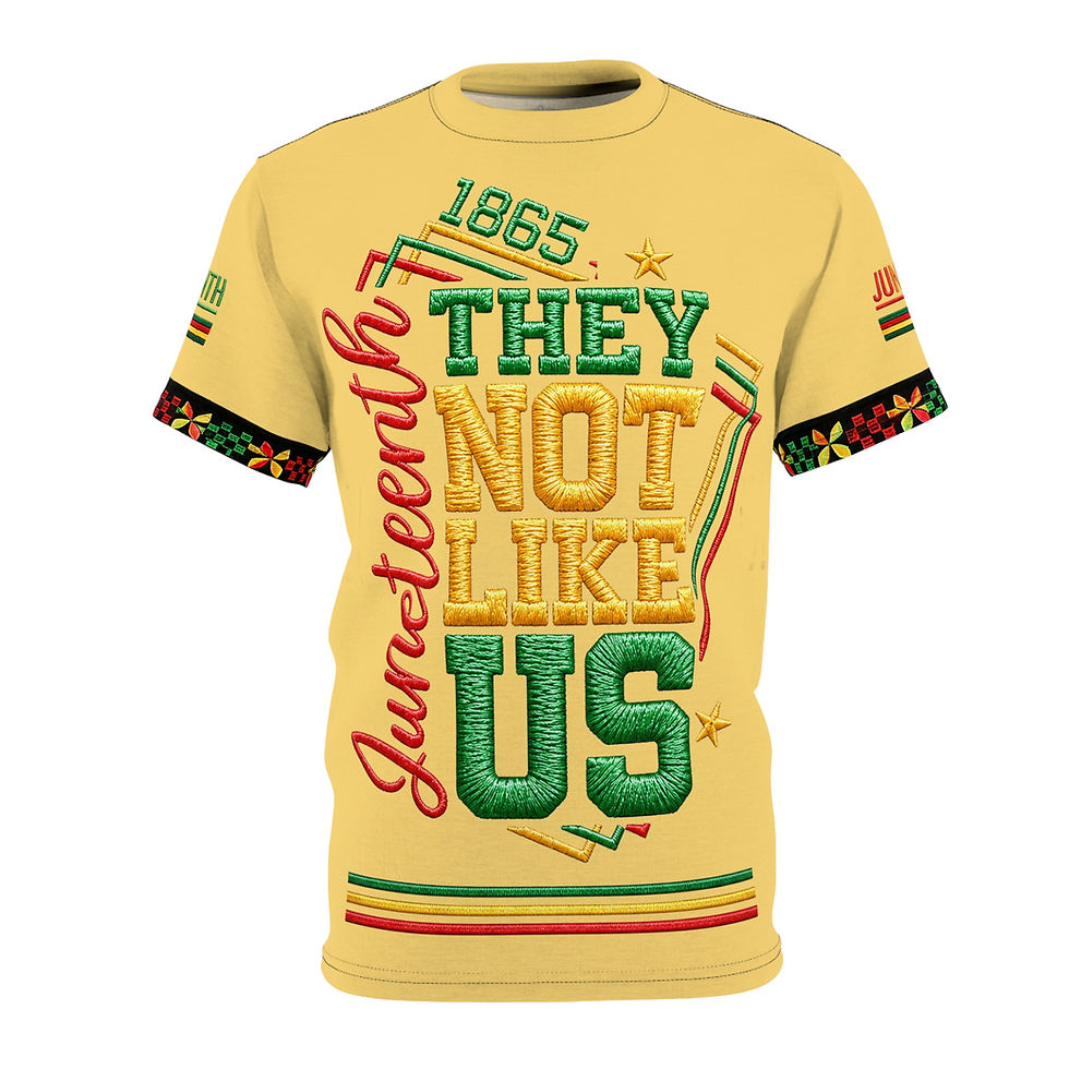 Thumbnail:  Juneteenth Unisex They Not Like Us Since 1865 Print Casual Tee (Yellow)  