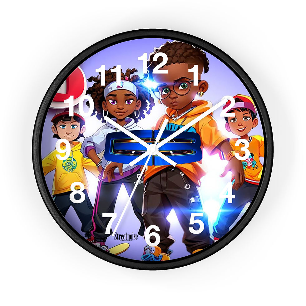 Thumbnail: G3 World Cartoon Portrait Wall Clock – Rap Artist Photo Clock