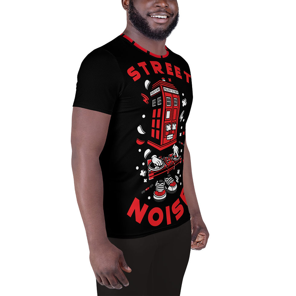 Thumbnail: Streetnoise(UK Phone DJ)All-Over Print Men's Athletic T-shirt 